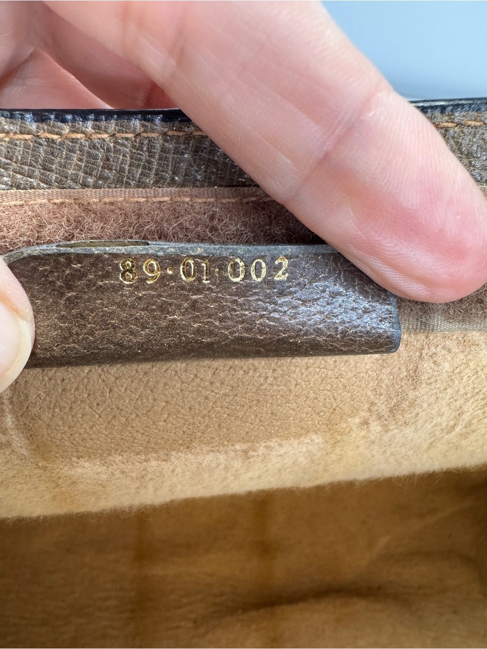 Gucci Vintage GG Beige Supreme Sherry Line Canvas Clutch Bag - Picture 9 of 16